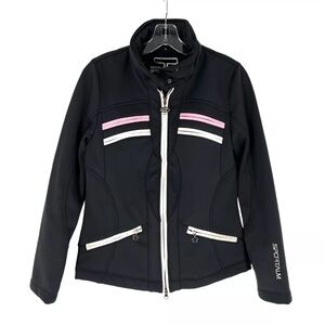 Sportalm Ski Jacket Black Stretch Full Zip Made in Austria Womens EU38 US Medium
